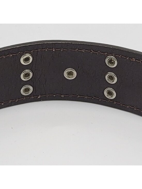 Vtg Western/Cowgirl Brown Leather Belt with Horse-Themed Metal Buckle Adjustable main image 13